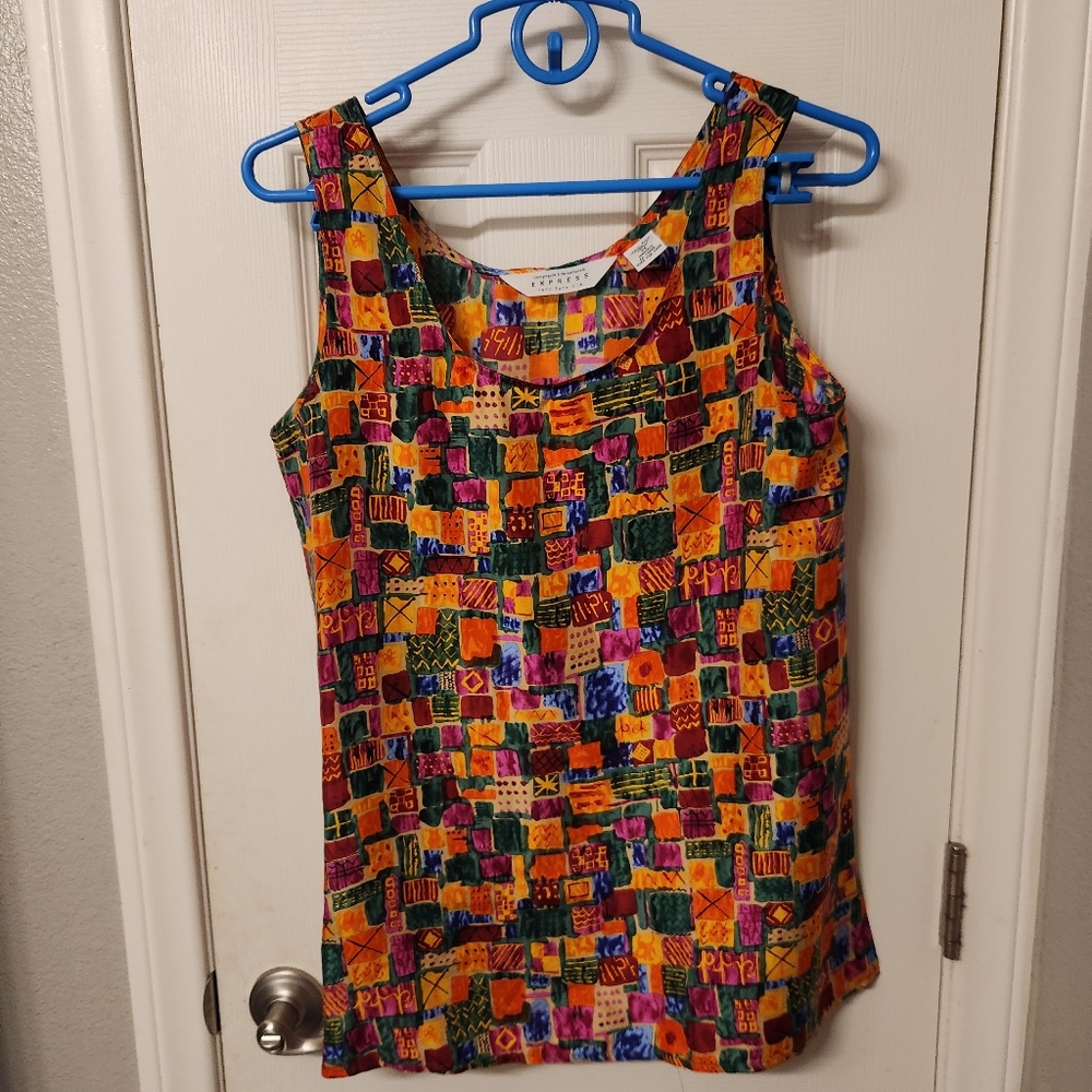 Express vintage silk top size m